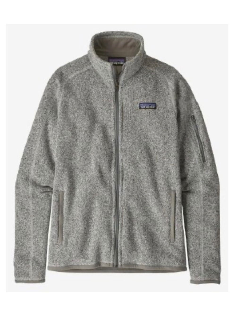 Patagonia Better Sweater Jacket Womens Small Birch White Gray Full Zip Fleece